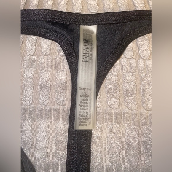 Victoria's Secret Black Sparkle Thong - Picture 3 of 7